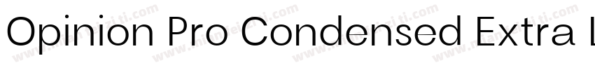 Opinion Pro Condensed Extra Light字体转换